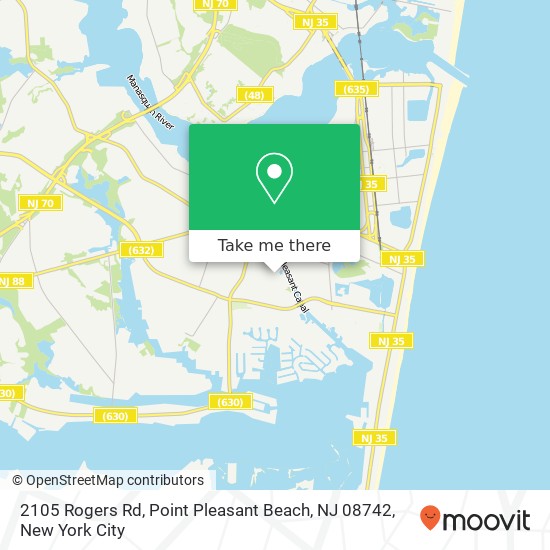 2105 Rogers Rd, Point Pleasant Beach, NJ 08742 map