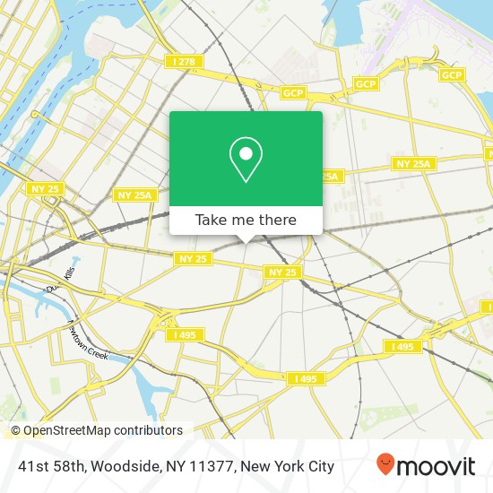 41st 58th, Woodside, NY 11377 map