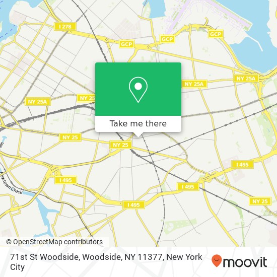 71st St Woodside, Woodside, NY 11377 map