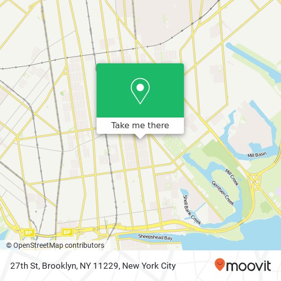 Mapa de 27th St, Brooklyn, NY 11229