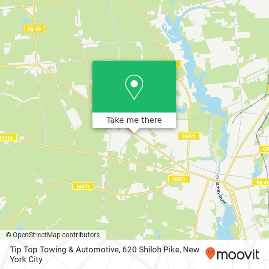 Mapa de Tip Top Towing & Automotive, 620 Shiloh Pike