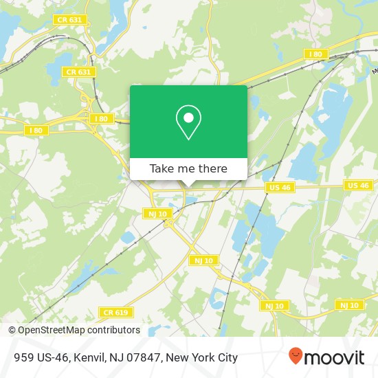 Mapa de 959 US-46, Kenvil, NJ 07847