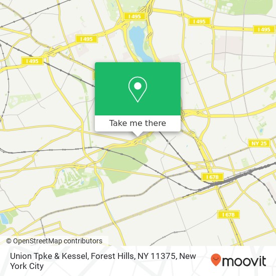 Mapa de Union Tpke & Kessel, Forest Hills, NY 11375