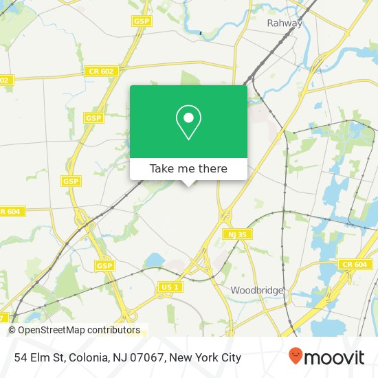 54 Elm St, Colonia, NJ 07067 map