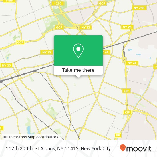 Mapa de 112th 200th, St Albans, NY 11412