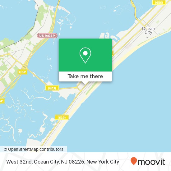 Mapa de West 32nd, Ocean City, NJ 08226