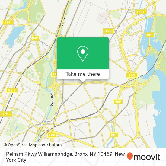 Mapa de Pelham Pkwy Williamsbridge, Bronx, NY 10469