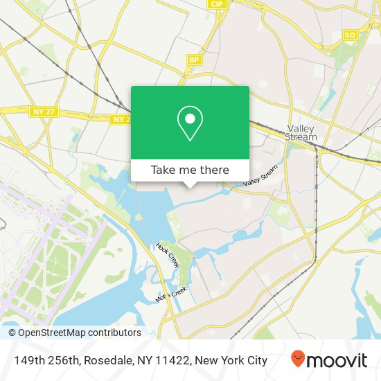 Mapa de 149th 256th, Rosedale, NY 11422