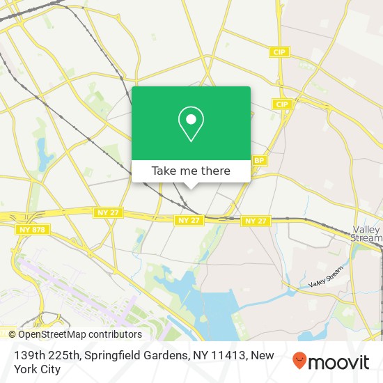 Mapa de 139th 225th, Springfield Gardens, NY 11413