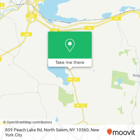 Mapa de 809 Peach Lake Rd, North Salem, NY 10560