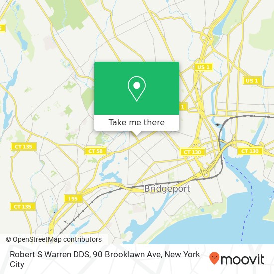 Mapa de Robert S Warren DDS, 90 Brooklawn Ave