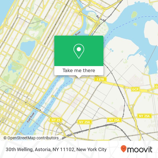 Mapa de 30th Welling, Astoria, NY 11102