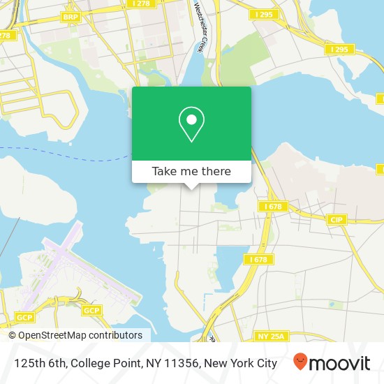 125th 6th, College Point, NY 11356 map