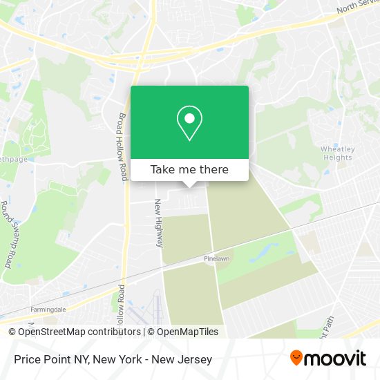 Price Point NY map