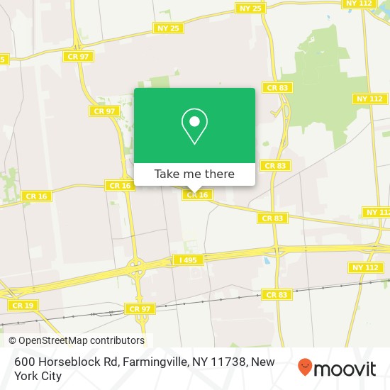 600 Horseblock Rd, Farmingville, NY 11738 map