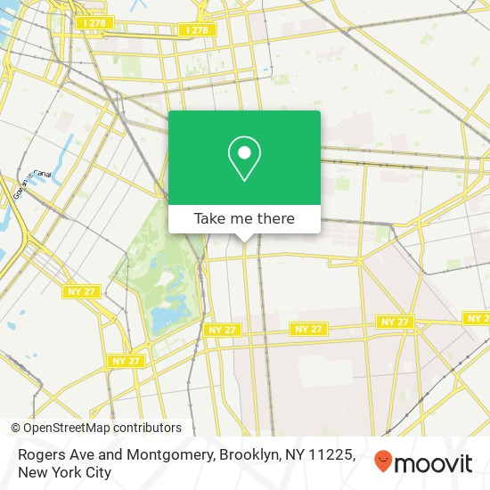 Rogers Ave and Montgomery, Brooklyn, NY 11225 map