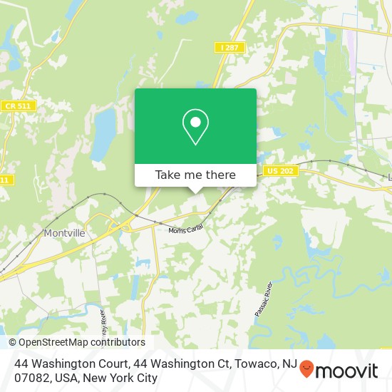 Mapa de 44 Washington Court, 44 Washington Ct, Towaco, NJ 07082, USA