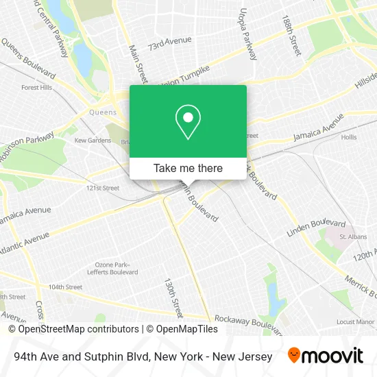 94th Ave and Sutphin Blvd map