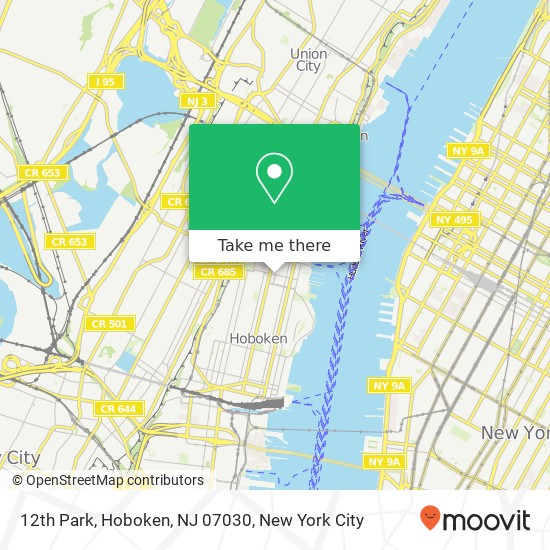 12th Park, Hoboken, NJ 07030 map