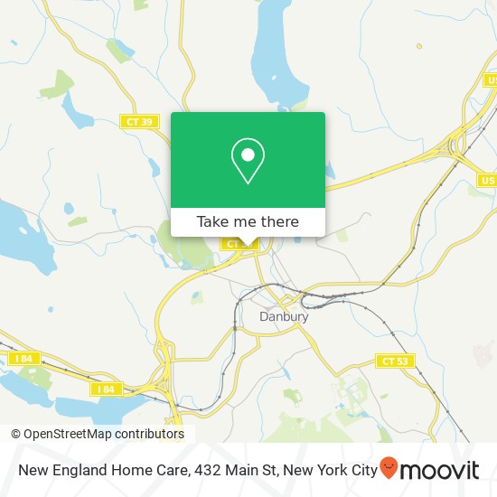 Mapa de New England Home Care, 432 Main St