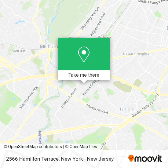 2566 Hamilton Terrace map