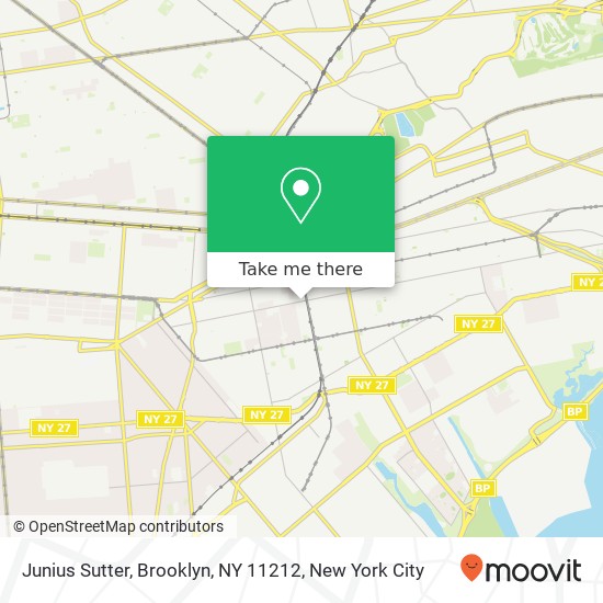 Junius Sutter, Brooklyn, NY 11212 map