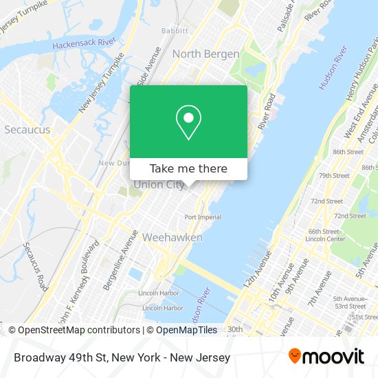 Mapa de Broadway 49th St