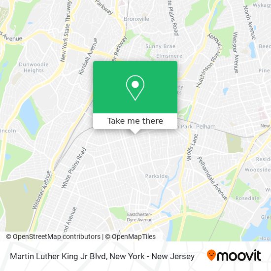 Martin Luther King Jr Blvd map