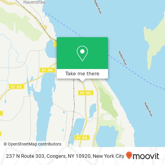 Mapa de 237 N Route 303, Congers, NY 10920