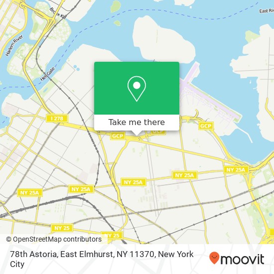 Mapa de 78th Astoria, East Elmhurst, NY 11370