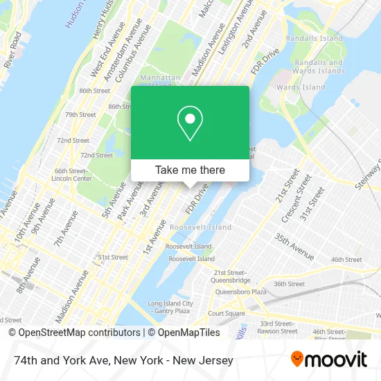 74th Parallel How to Get to 74th and York Ave in Manhattan by Subway, Bus or Train?