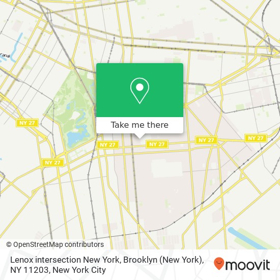 Lenox intersection New York, Brooklyn (New York), NY 11203 map