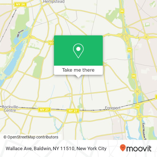 Wallace Ave, Baldwin, NY 11510 map