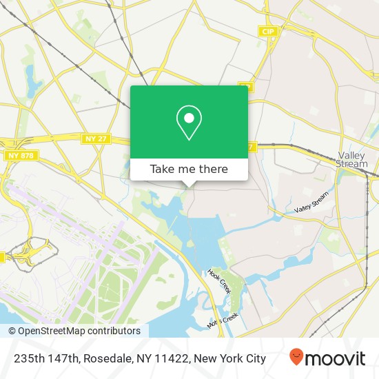 Mapa de 235th 147th, Rosedale, NY 11422