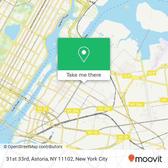Mapa de 31st 33rd, Astoria, NY 11102