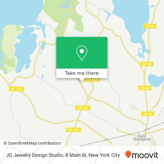 Mapa de JG Jewelry Design Studio, 8 Main St