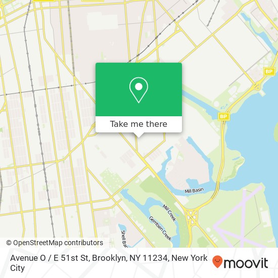 Avenue O / E 51st St, Brooklyn, NY 11234 map