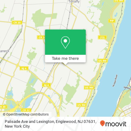 Palisade Ave and Lexington, Englewood, NJ 07631 map