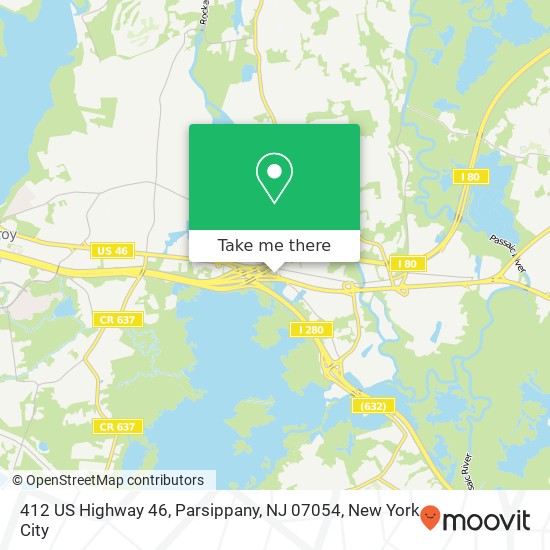 412 US Highway 46, Parsippany, NJ 07054 map