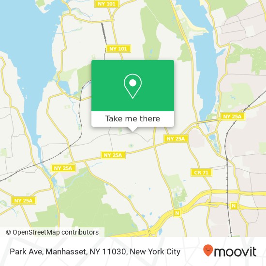 Mapa de Park Ave, Manhasset, NY 11030