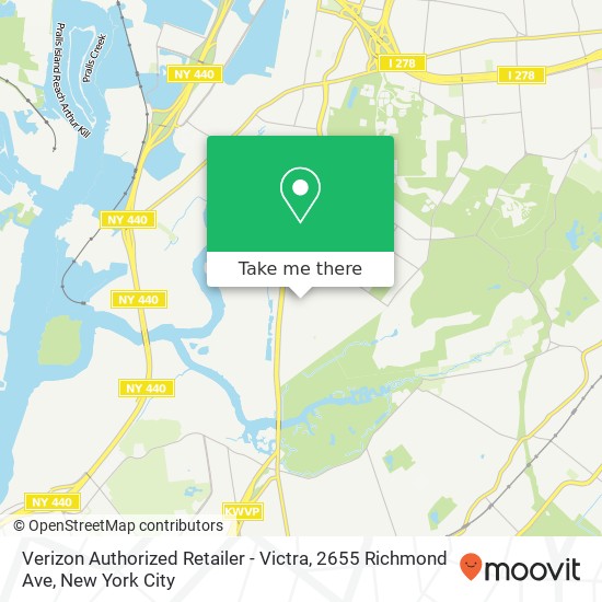 Mapa de Verizon Authorized Retailer - Victra, 2655 Richmond Ave