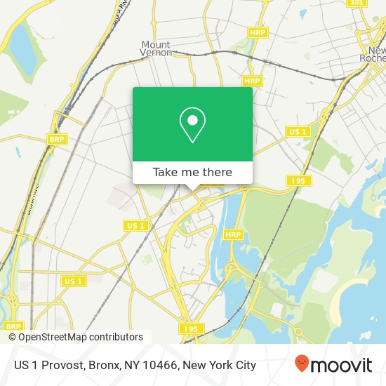 US 1 Provost, Bronx, NY 10466 map
