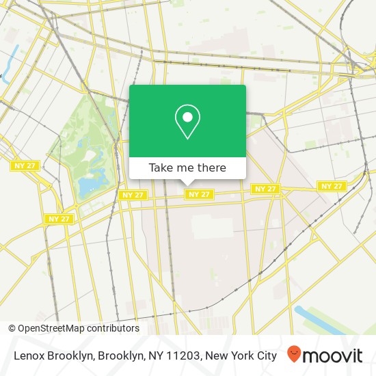 Mapa de Lenox Brooklyn, Brooklyn, NY 11203