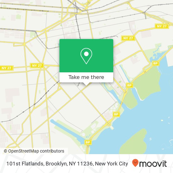 101st Flatlands, Brooklyn, NY 11236 map