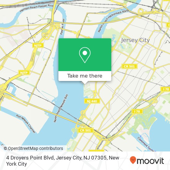 4 Droyers Point Blvd, Jersey City, NJ 07305 map