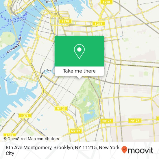 8th Ave Montgomery, Brooklyn, NY 11215 map