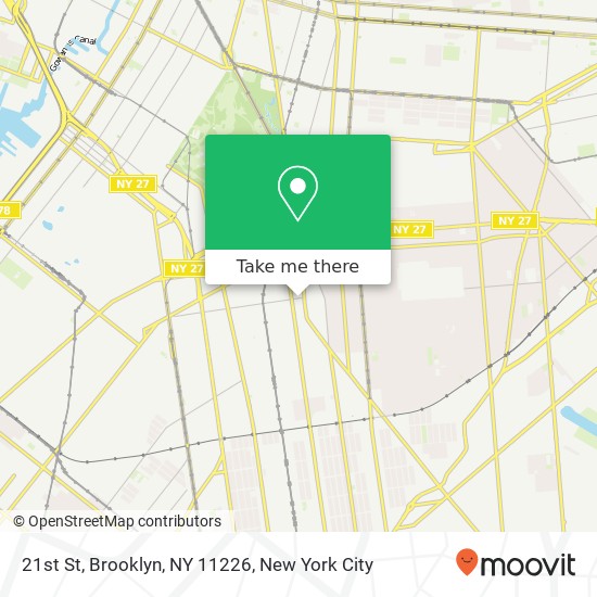 Mapa de 21st St, Brooklyn, NY 11226