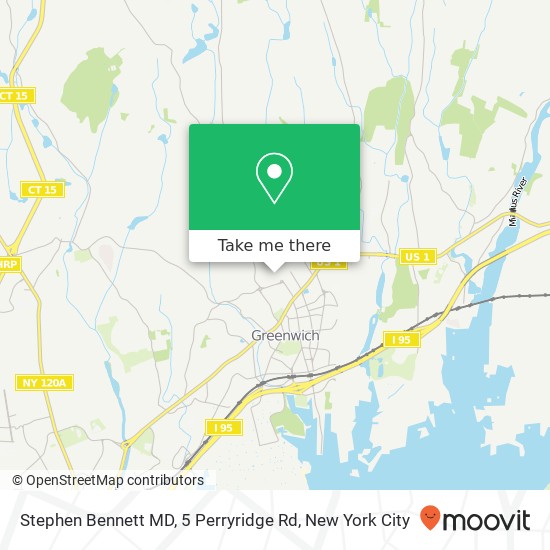 Stephen Bennett MD, 5 Perryridge Rd map