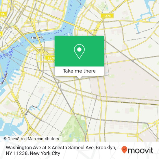 Washington Ave at S Anesta Sameul Ave, Brooklyn, NY 11238 map