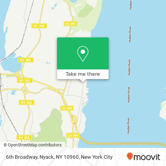 Mapa de 6th Broadway, Nyack, NY 10960